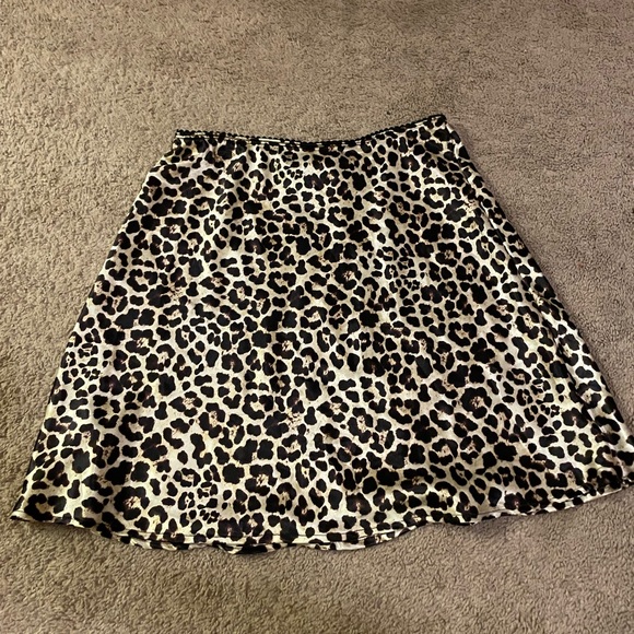 Altar'd State Dresses & Skirts - silk cheetah skirt size S